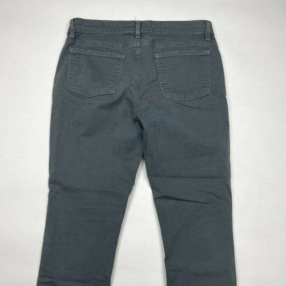 Eileen Fisher Organic Cotton Jeans Pockets Stretch Zip Closure Pants Women 6 - Picture 4 of 10